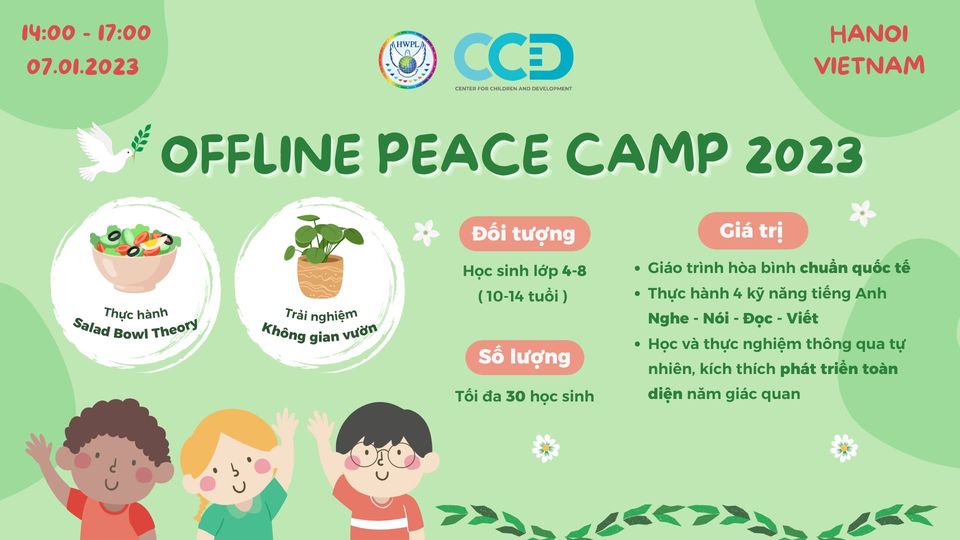 Chương trình giáo dục hòa bình thực nghiệm- Offline peace camp 2023
