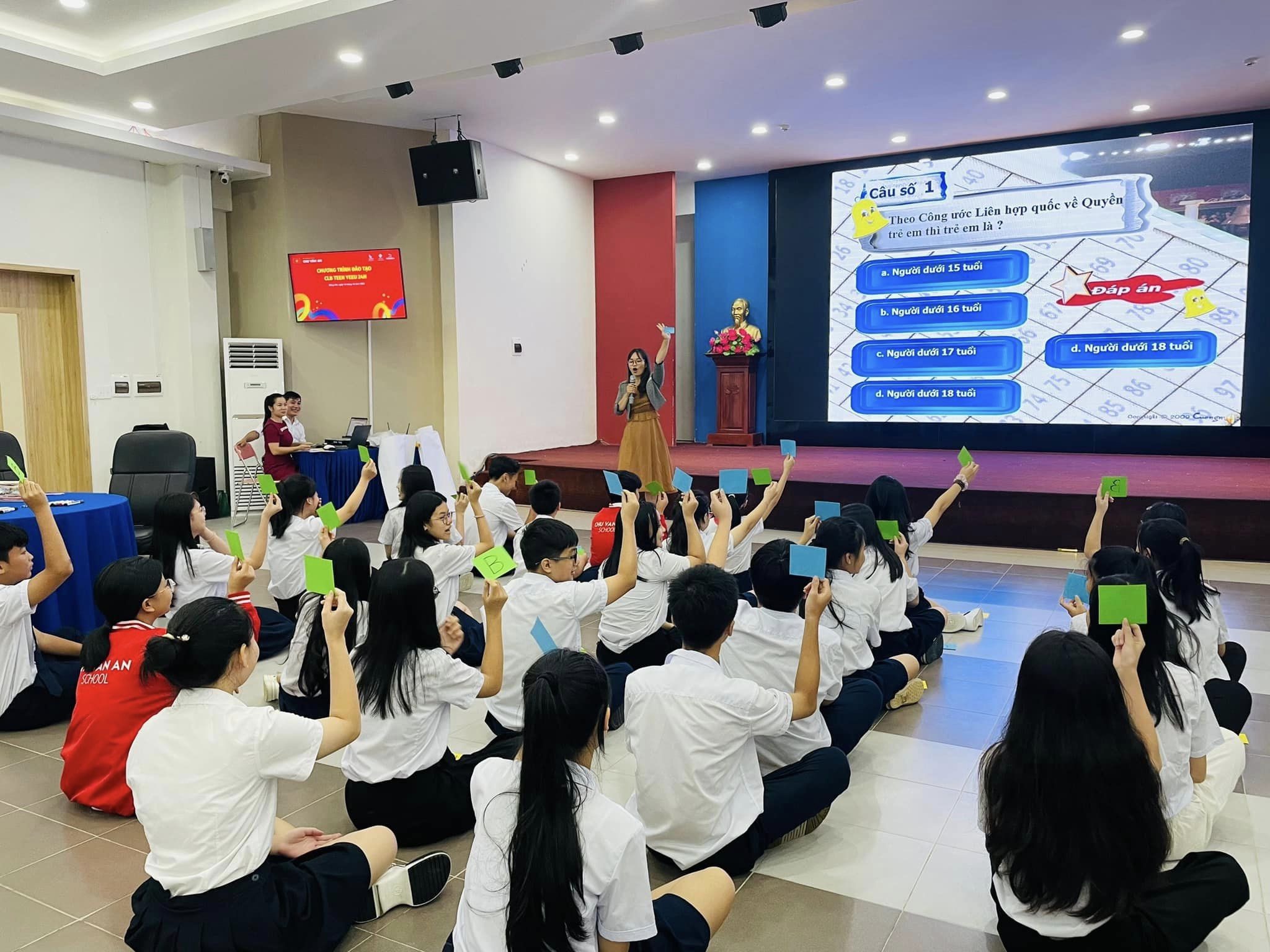 Chương trình đào tạo CLB TEENYEEU 24H tại trường THCS&THPT Chu Văn An tỉnh Quảng Bình