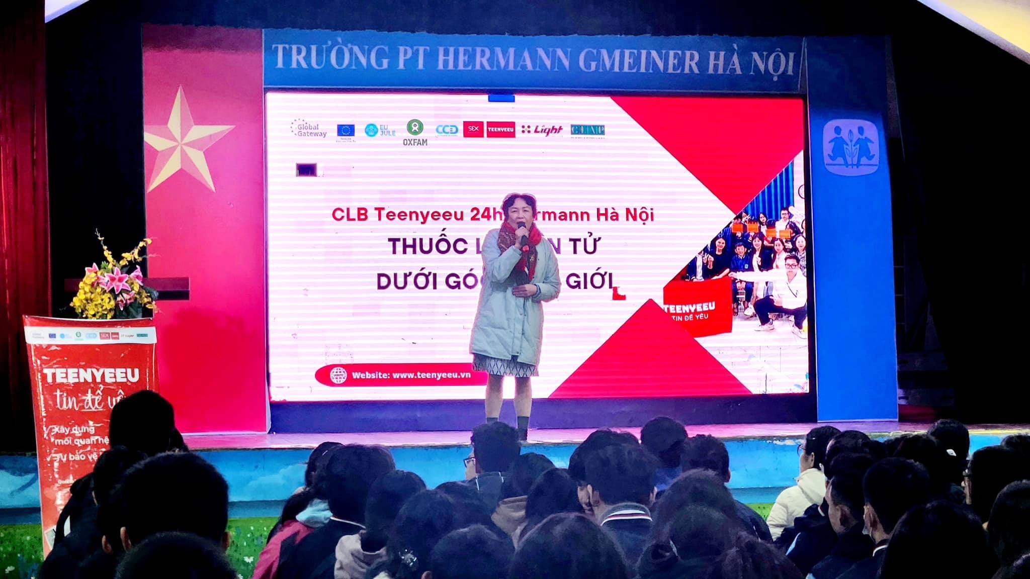Hoạt động truyền thông CLB TEENYEEU 24h - trường Hermann Gmeiner Hà Nội