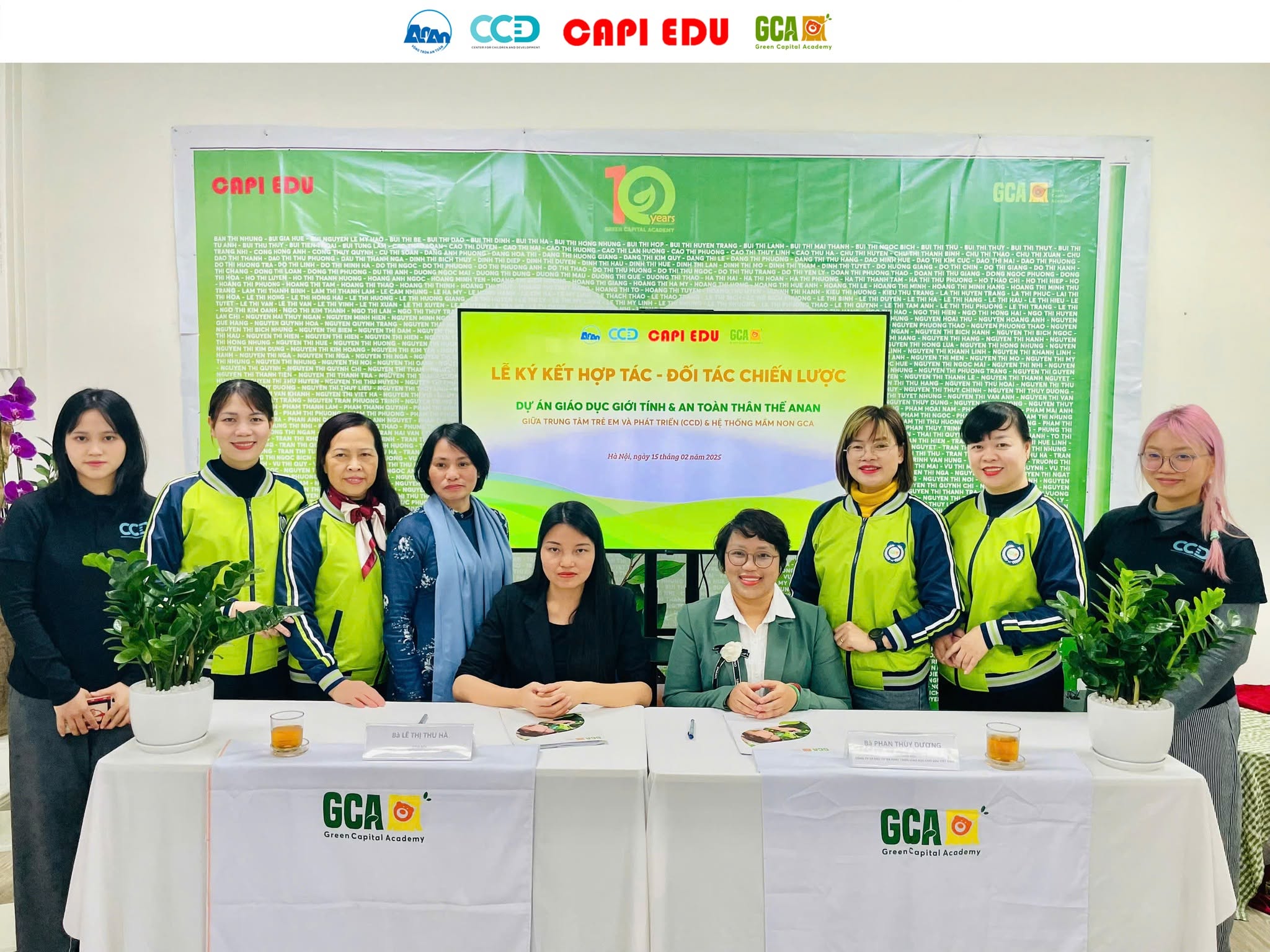 LỄ KÝ KẾT HỢP TÁC CCD & GCA - ĐỐI TÁC CHIẾN LƯỢC DỰ ÁN GIÁO DỤC GIỚI TÍNH & AN TOÀN THÂN THỂ ANAN